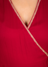 Rani Red Flared Anarkali Suit Set with Dupatta