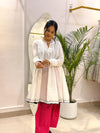 White Cotton Farshi Salwar Set