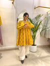 Mustard Floral  Farshi Salwar Set