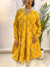 Mustard Floral  Farshi Salwar Set