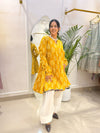 Mustard Floral  Farshi Salwar Set
