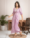 Lavender Kaftan Dress