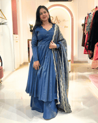 Midnight Blue Anarkha Anarkali Set