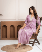 Lavender Kaftan Dress