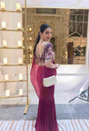 Magenta Fish Cut Skirt