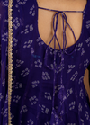 Purple Bandhej Suit Set with Umbrella Flare Palazzo