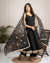 Black Cotton Anarkali