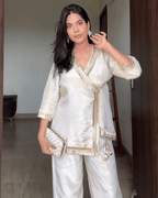 Ivory Cosmo Tissue Festive Co-Ord Set