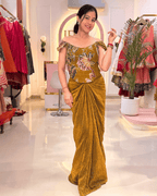 Golden Brown Multi-Way Drape Skirt Set