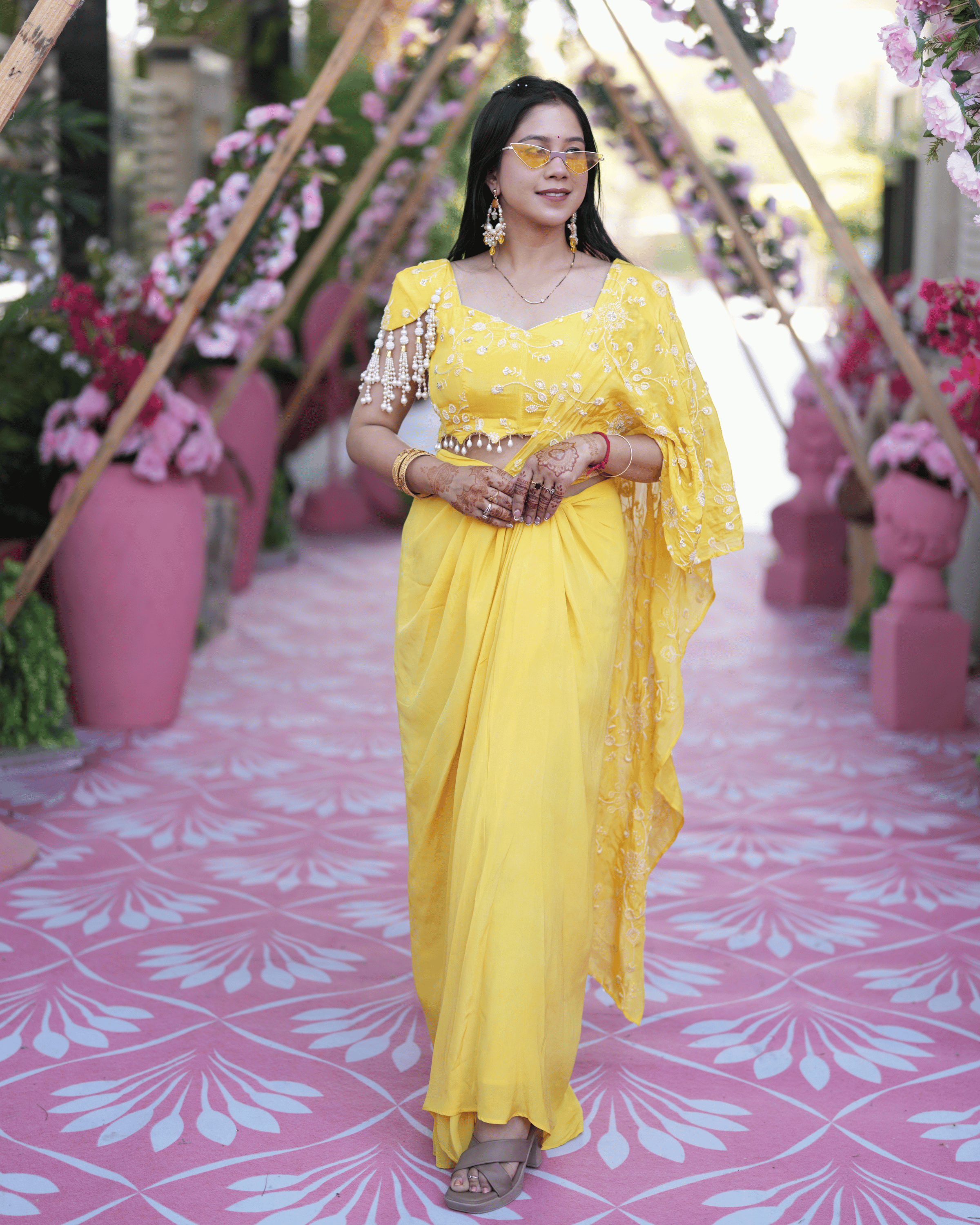 Sunshine Yellow Carnival Family Coordinated Set
