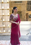 Magenta Fish Cut Skirt