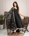 Black Cotton Anarkali