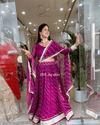 Purple Leheriya Flare Lehenga