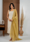Cosmo Tissue Straight Suit Set with Handwork Buti & Dupatta