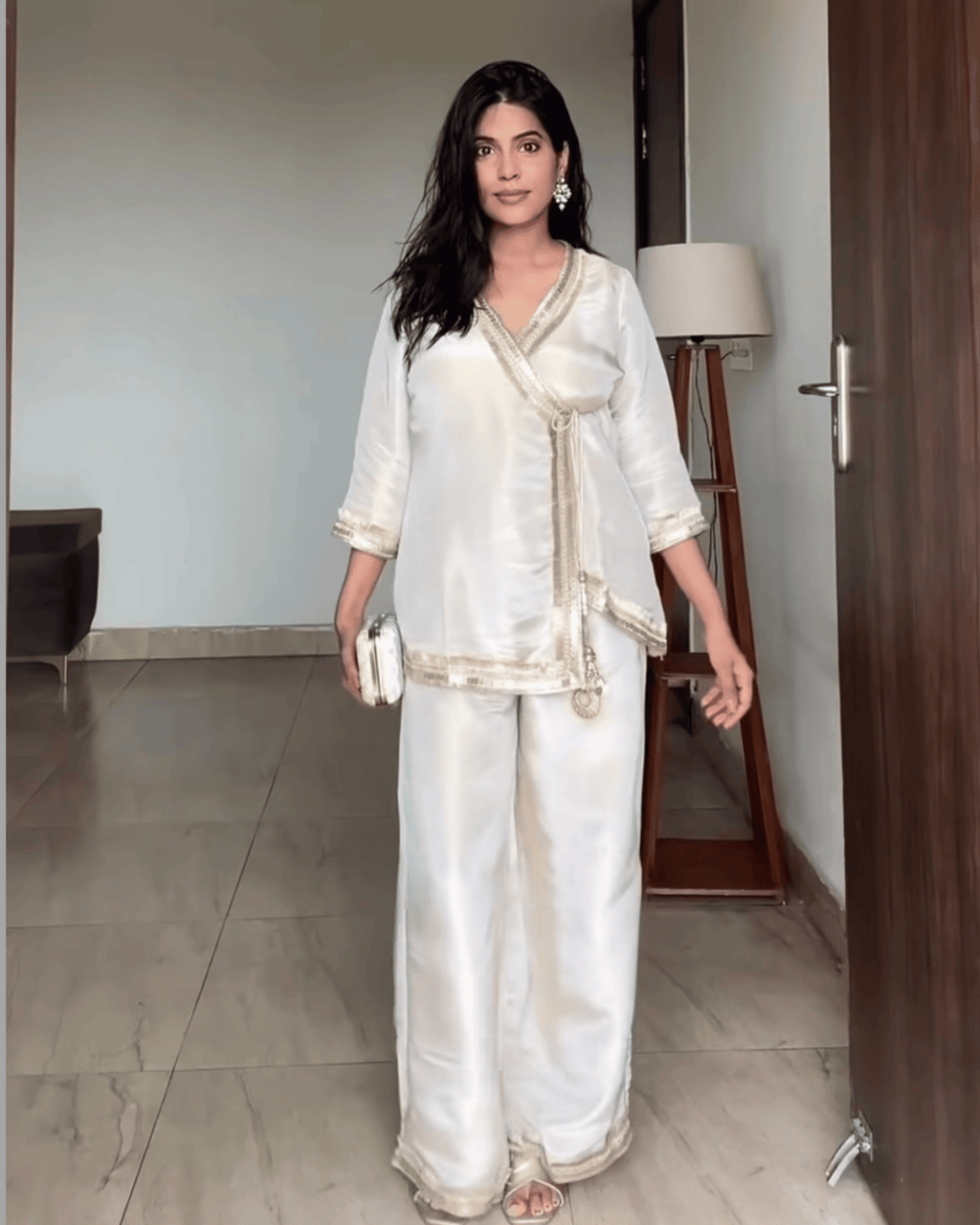 Ivory Cosmo Tissue Festive Co-Ord Set