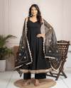 Black Cotton Anarkali
