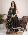 Black Cotton Anarkali