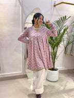 Pink Cotton farsi salwar