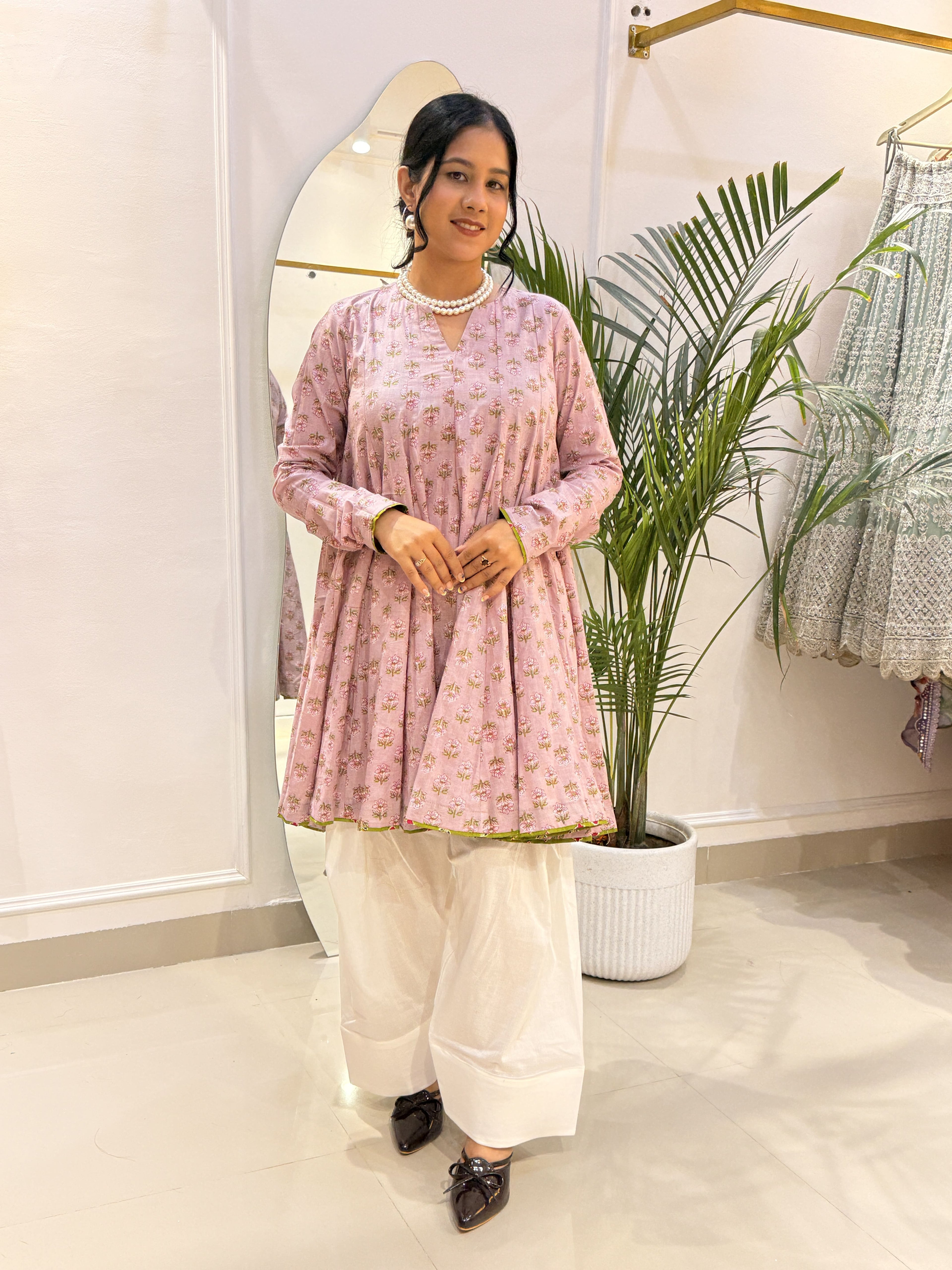 Pink Cotton farsi salwar