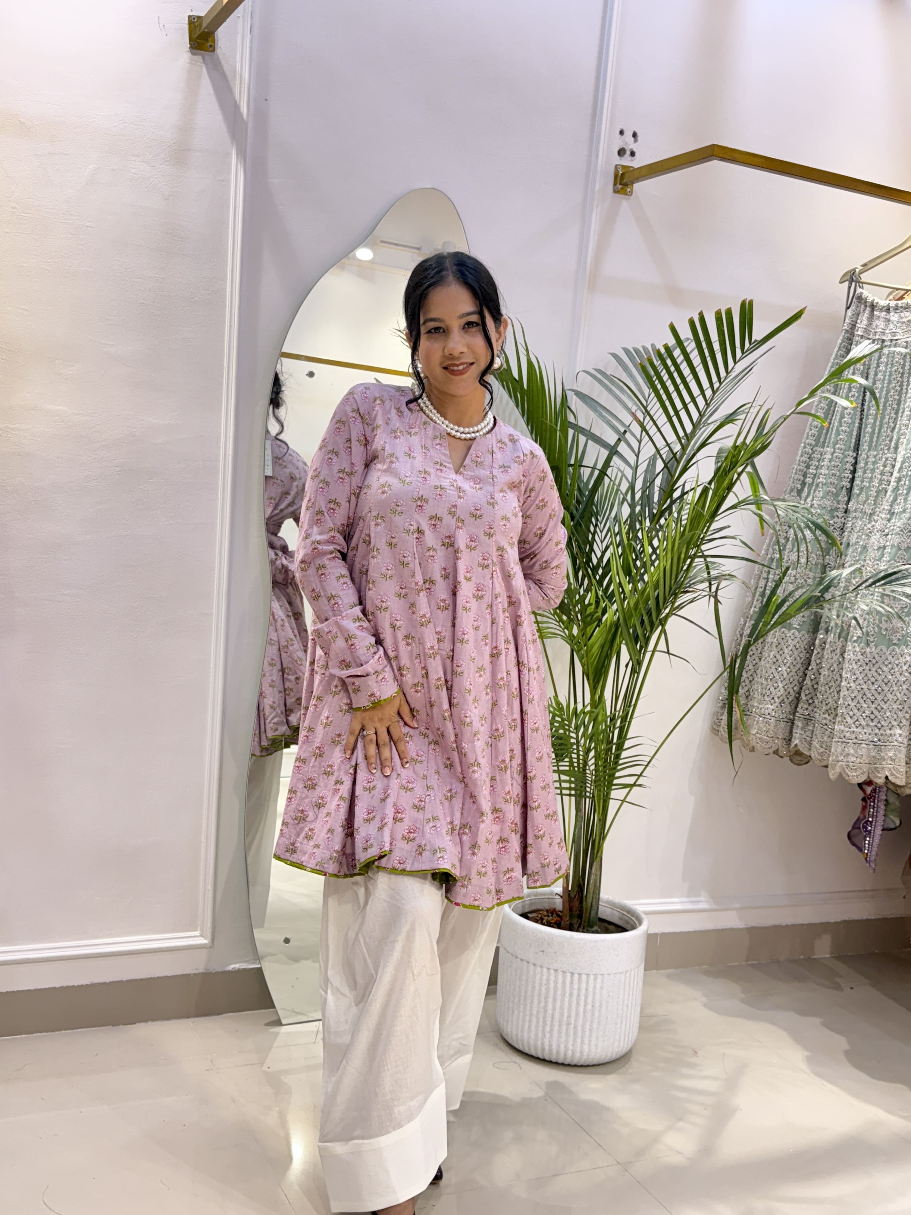 Pink Cotton farsi salwar