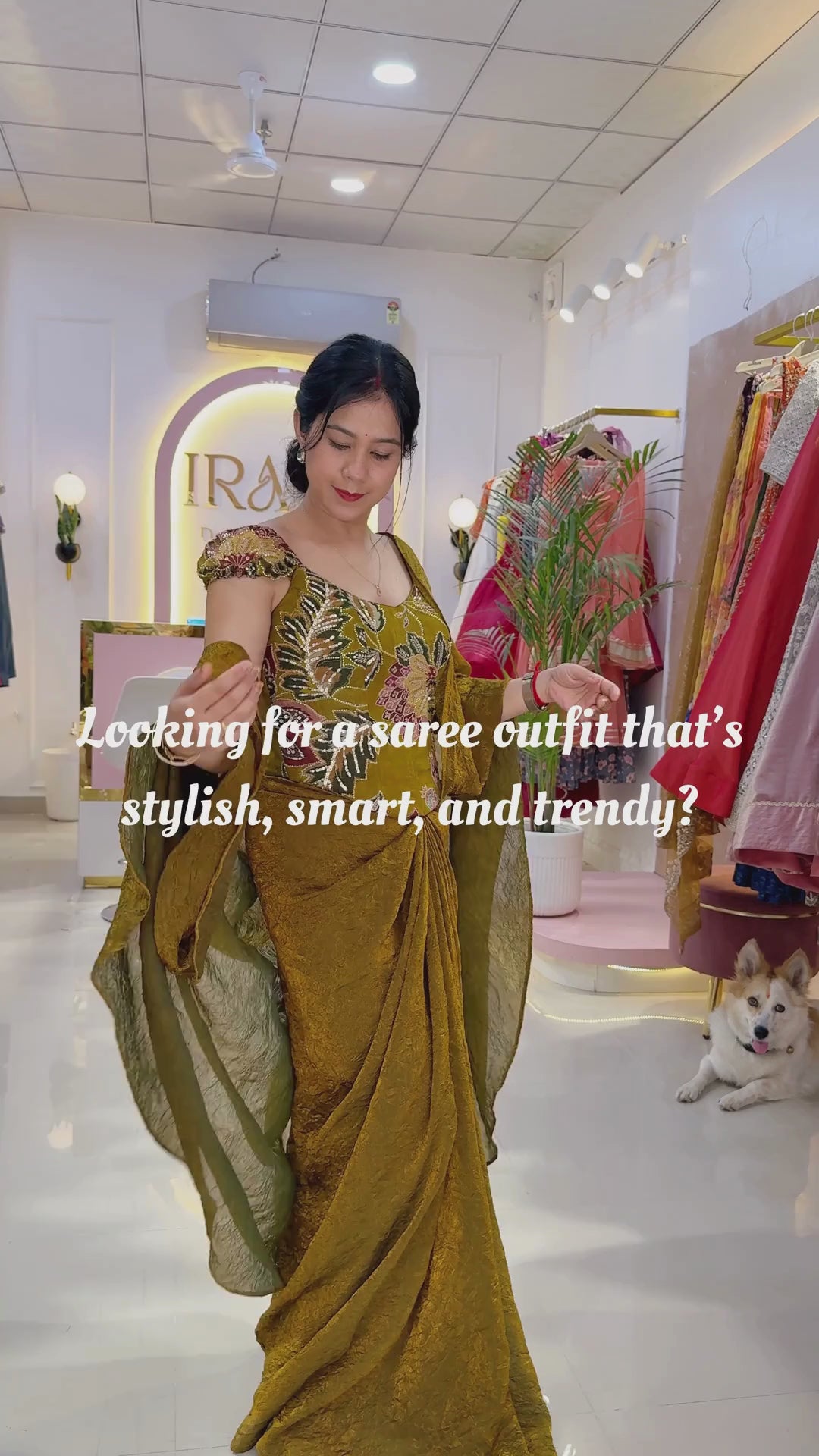 Golden Brown Multi-Way Drape Skirt Set