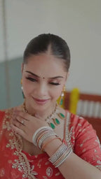 Coral Satin Orange Flare Lehenga