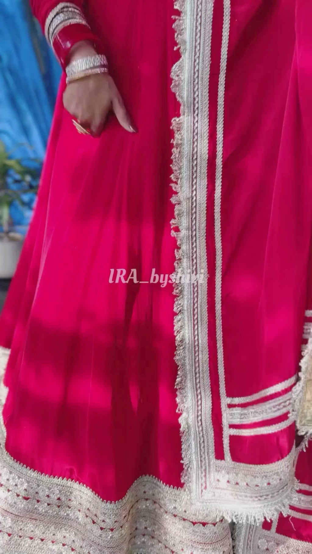 Scarlet Red Anarkali Gown